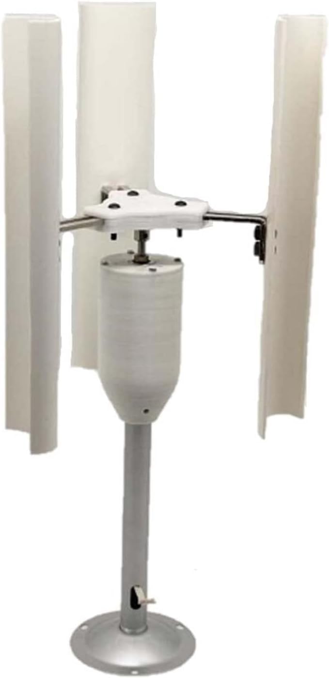 CAJUCA Wind Turbine Three-Phase Permanent Magnet Generator Windmill 3-Blade DIY Vertical Axis Wind Turbine Model