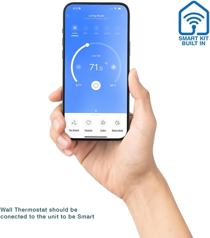 Cooper & Hunter 12,000 BTU Ceiling Cassette Ductless Mini Split Air Conditioner & Heat Pump – 21.1 SEER2 – Includes 25FT Installation Kit & Wall Thermostat – Cooling & Heating Inverter System