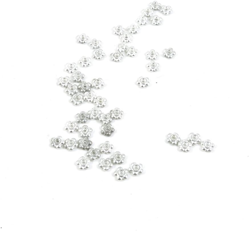 13230 Pieces Antique Silver Tone Jewelry Making Charms Findings Fashion Wholesale Supplies Pendant Lots Bulk Supply SC2404 Flower Spacer Beads