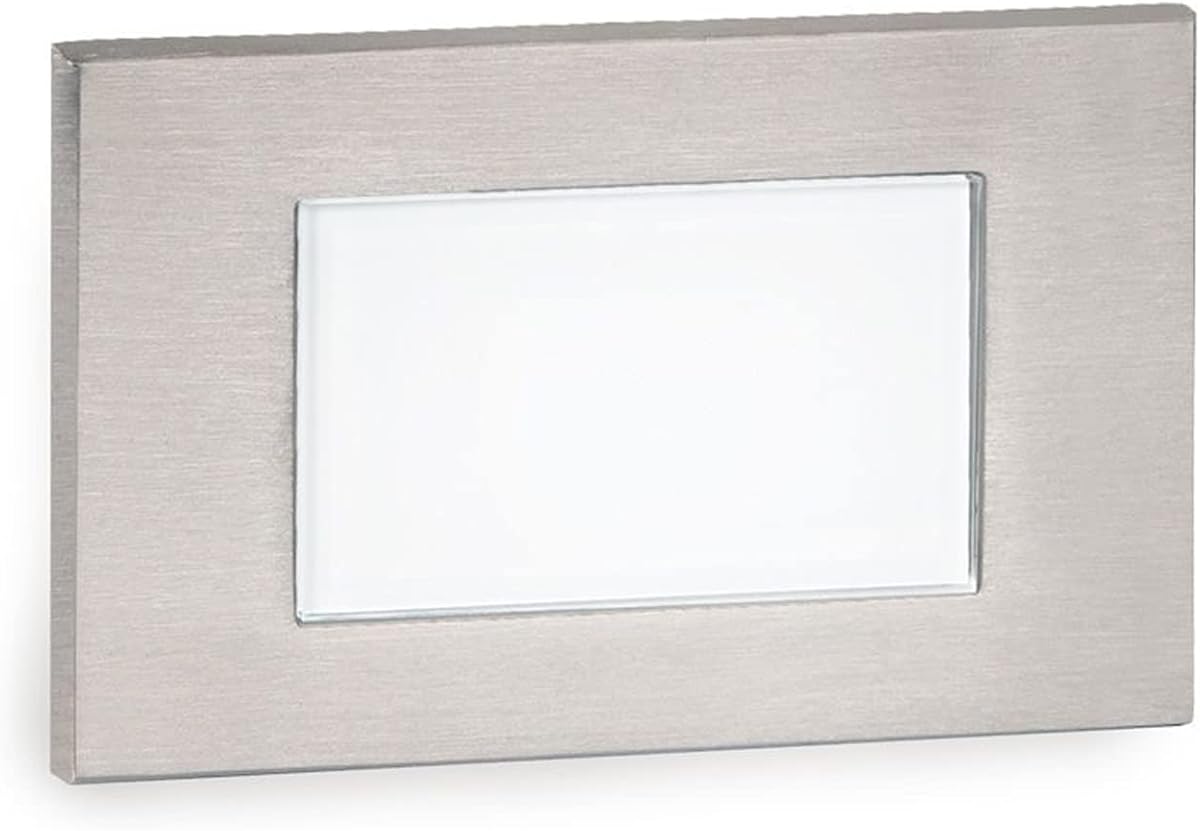 WAC Landscape Lighting, LEDme 120V LED Horizontal Diffused Indoor and Outdoor Step and Wall Light 3000K Built-in LED in Stainless Steel