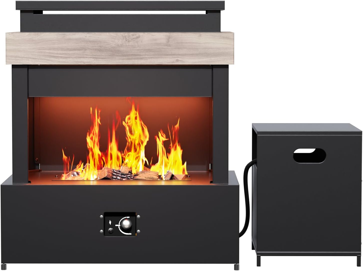 50,000 BTU Outdoor Propane Fireplace, 35