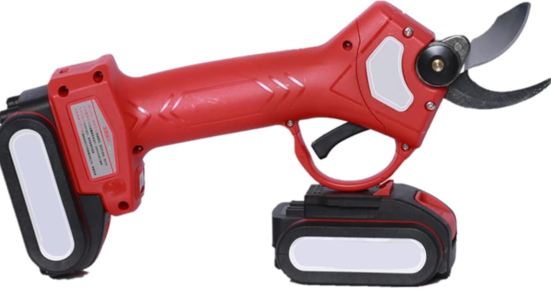 Electric Pruning Shears Scissors, Professional Power Secateurs Battery Powered, 2 Batteries, Cordless Electric Pruner Shears Equipped with a Brushless Motor-30mm Cutting Diameter