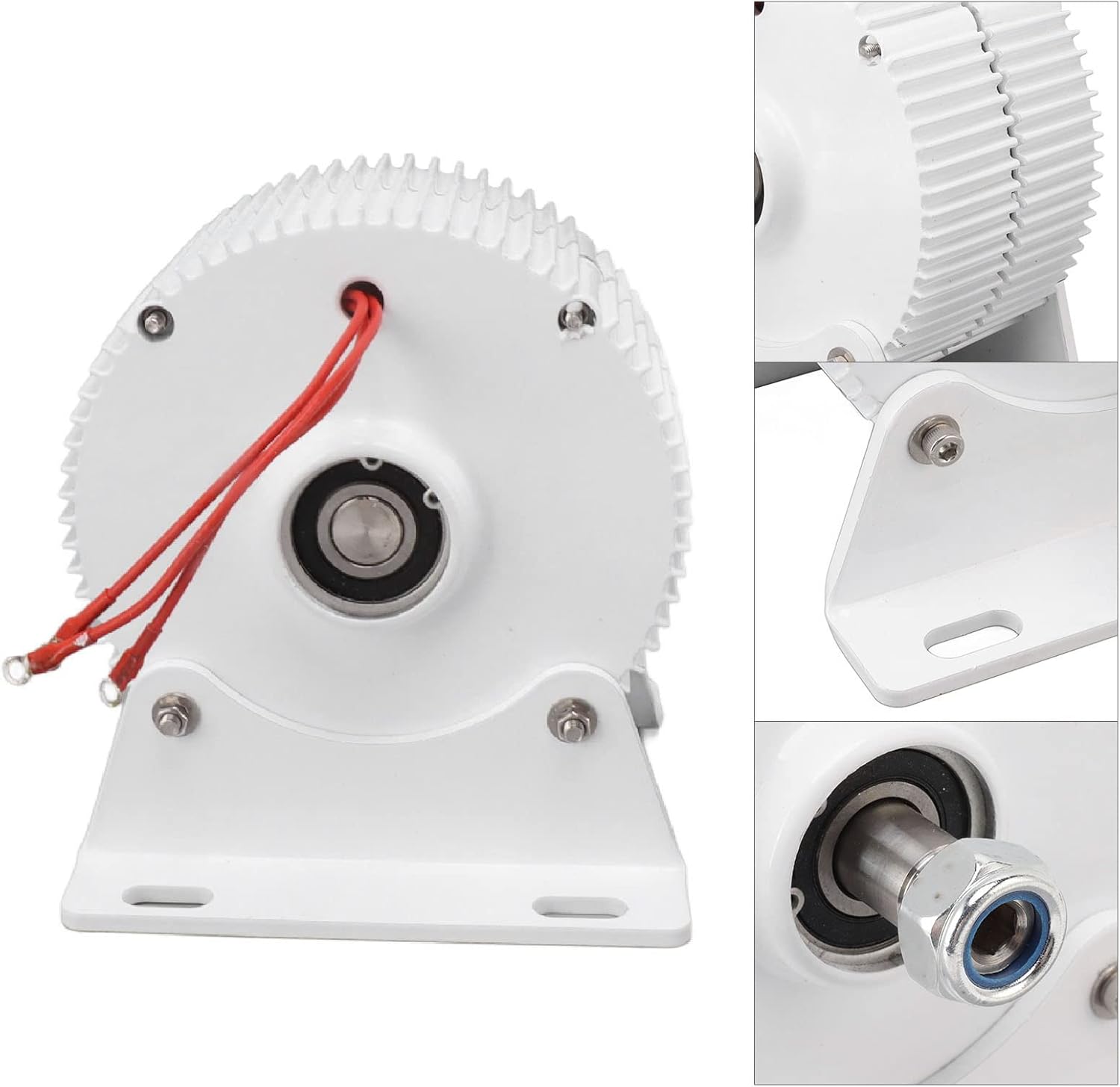 Tissting Wind Power Electric Generator 3 Phase Permanent Magnet Wind Alternator Copper Winding Alternator for Vertical Horizontal Wind Turbine (400w 24v)