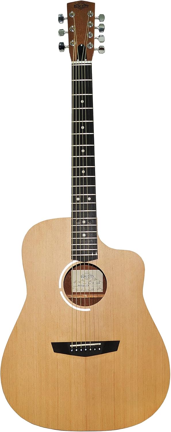 Acoustic guitar, Ukrainian Seven 7 String Guitar, Сutaway, Sand, Natural Wood made in Ukraine, Original Acoustic Guitar, Wonderful Sound, Gift Hobby Musical Instrument