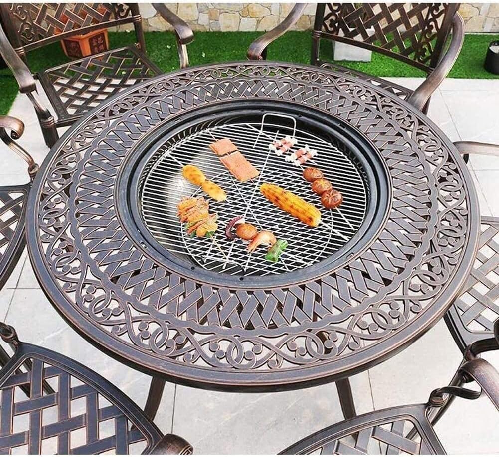 Outdoor Fire Pit Outdoor Fire Pits, Multi-Functional BBQ Desk - Grilling & BBQ Utensils