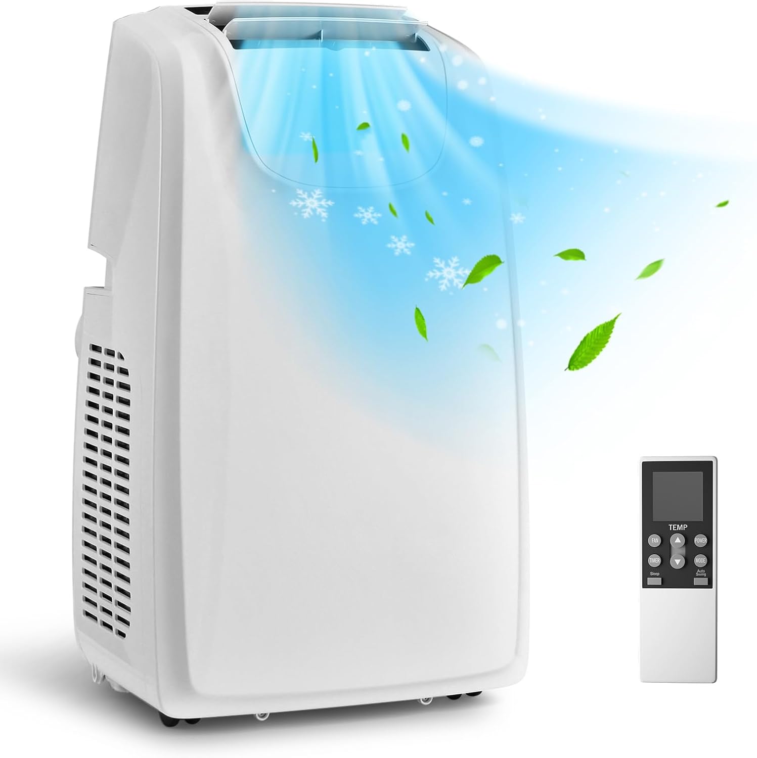 ARLIME Portable Air Conditioner, 12000 BTU AC Unit w/Dual Hose & Remote Control, 3-in-1 Powerful Cooling w/Dehumidifier, Sleep Mode, 24H Timer & Window Installation Kit for Rooms up to 400 Sq.Ft.