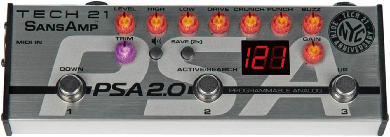 Tech 21 SansAmp PSA 2.0 Programmable Instrument Preamp Pedal
