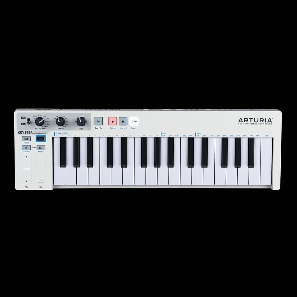Arturia 430201 KeyStep 32-Key MIDI Controller and Sequencer Keyboard White (Renewed)