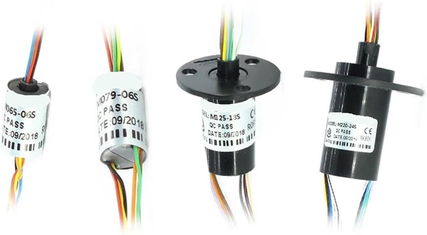 1pc Wind Power Mini Slip Ring Dia. 6.5mm 7.9mm 12.5mm 22mm with 1A/1.5A/2A Current 6 8 12 18 24 Channels Rotary Union Joint(22mm 24CH 2A)
