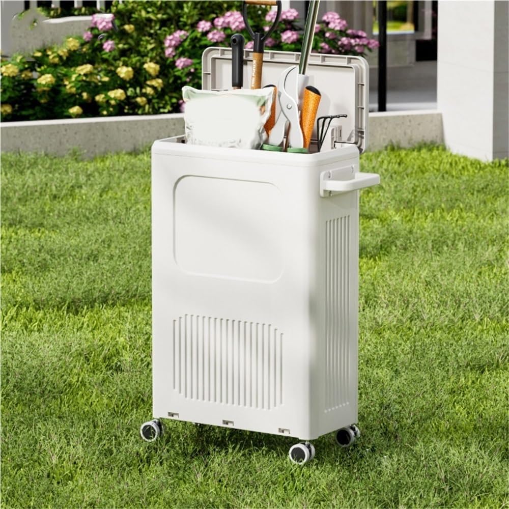 Deck Box for Patio, Garden and Garage, Duty Outdoor Storage Box, Large Tool Box for Outdoor Equipment, Package Delivery Storage(Small)