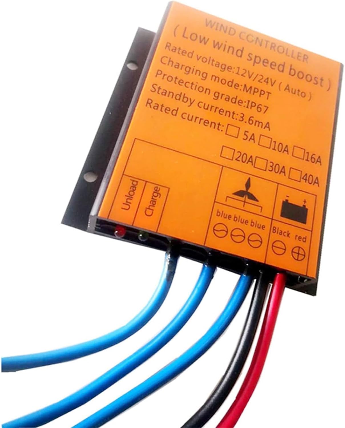 48V 600W 800W Wind Turbine Regulator IP67 Waterproof Wind Power Output DC/AC Voltage Wind Power Controller