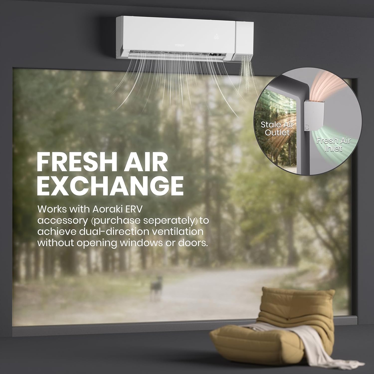 TOSOT 12,000 BTU 24.5 SEER2 Mini-Split Air Conditioner & Heater, Energy Star & Cold Climate Certified, Ductless Inverter AC Unit with WiFi, Supports ERV System, 208-230V, Aoraki Series, White