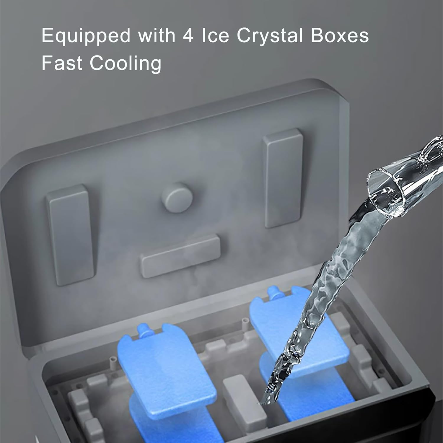 WOLWES Portable Air Coolers for Home, 3 in 1 Evaporative Coolers, Cold Air Fan, 12 H Timing, 3-Speed Automatic Swing, 45L Water Tank (Size : Remote Control+Touch Screen)