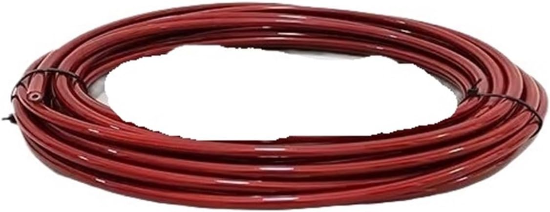 Revive Furniture Steel Wire Weaving Motorcycle Brake Hose Explosion-proof High Temperature Resistant Reinforced Clutch Oil Pipe Universal(Red AN3,20M_OD 7.5XID 3.2MM)