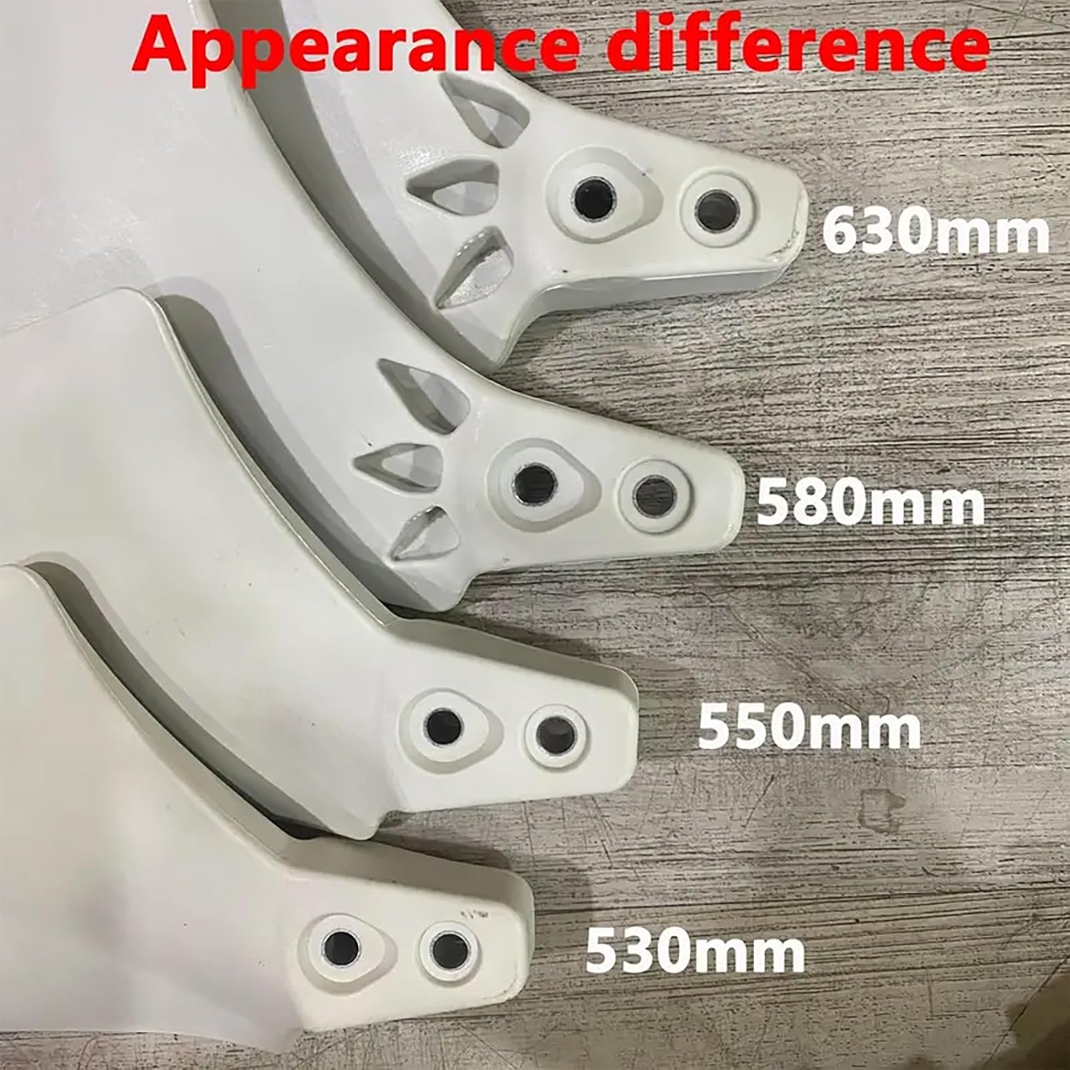 3-Pack 550/580/630mm Nylon Fiber Wind Turbine Blades with Hub and Cover – Horizontal Axis DIY Wind Generator Accessories(630mm)