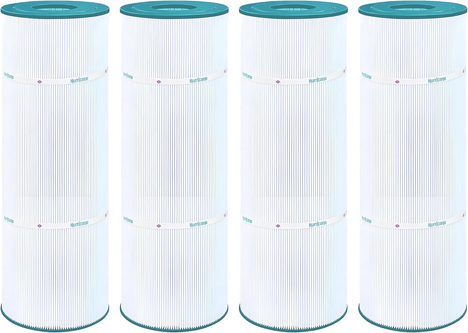 Hurricane Filters HF4320-01 4 Pack Advanced Pool Filter Cartridge - Replacement for PA20-4, Unicel C-4320, Filbur FC-1215, Hayward MicroStar-Clear, CX200-RE, C-200RE - Best Value USA Pool Filters