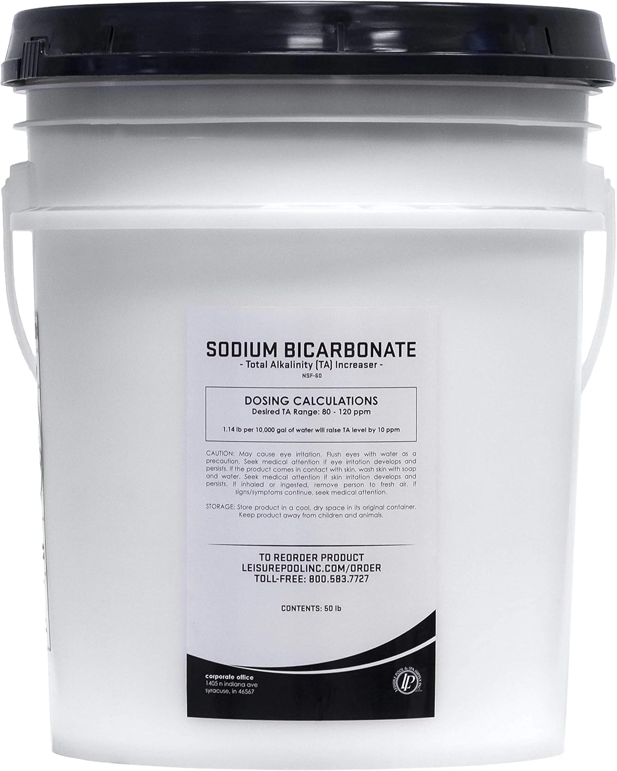 LEISURE POOL & SPA SUPPLY INC. 50 lb. Total Alkalinity Increaser (Sodium Bicarbonate)