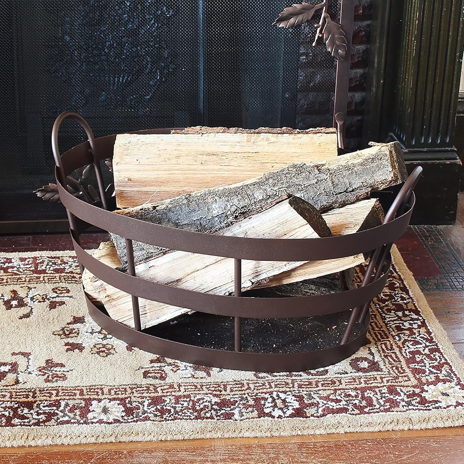 Roman Bronze, Shaker Log Bin