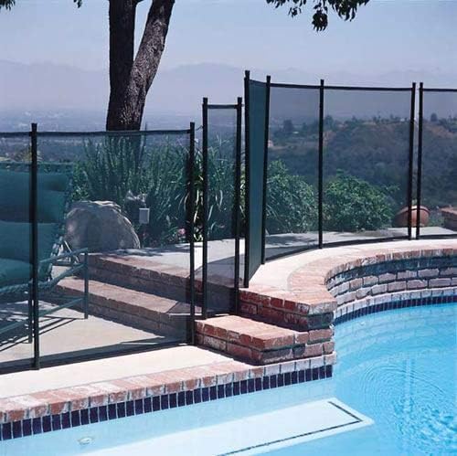 GLI Pool 30-0410-BLK Inground Removable Safety Fence