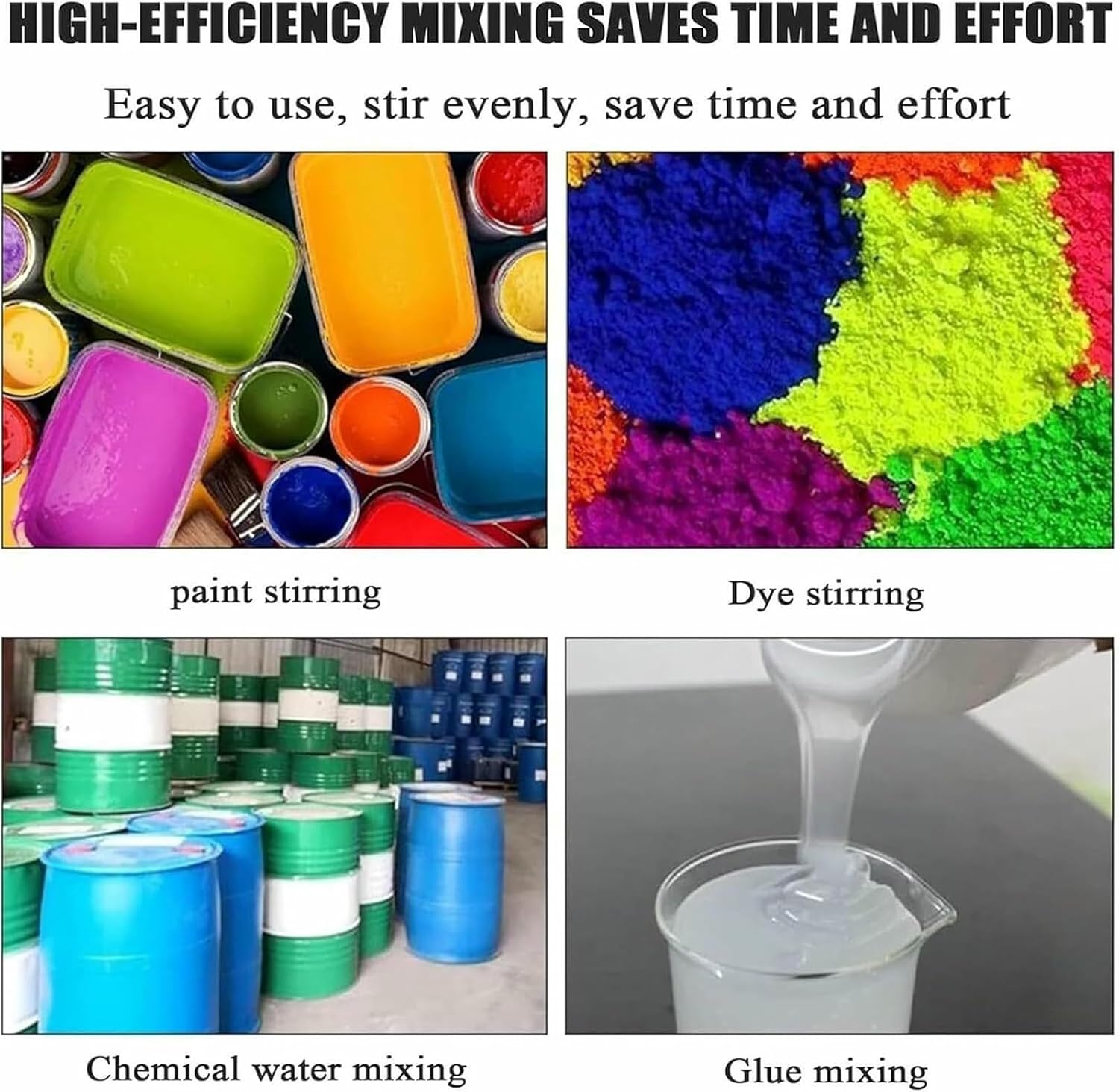 100 Gallon 200L Pneumatic Paint Mixer Semi-Automatic Agitator, 1HP Paint Stirring Machine for Mixing Viscous Liquid Ink Dye Coating