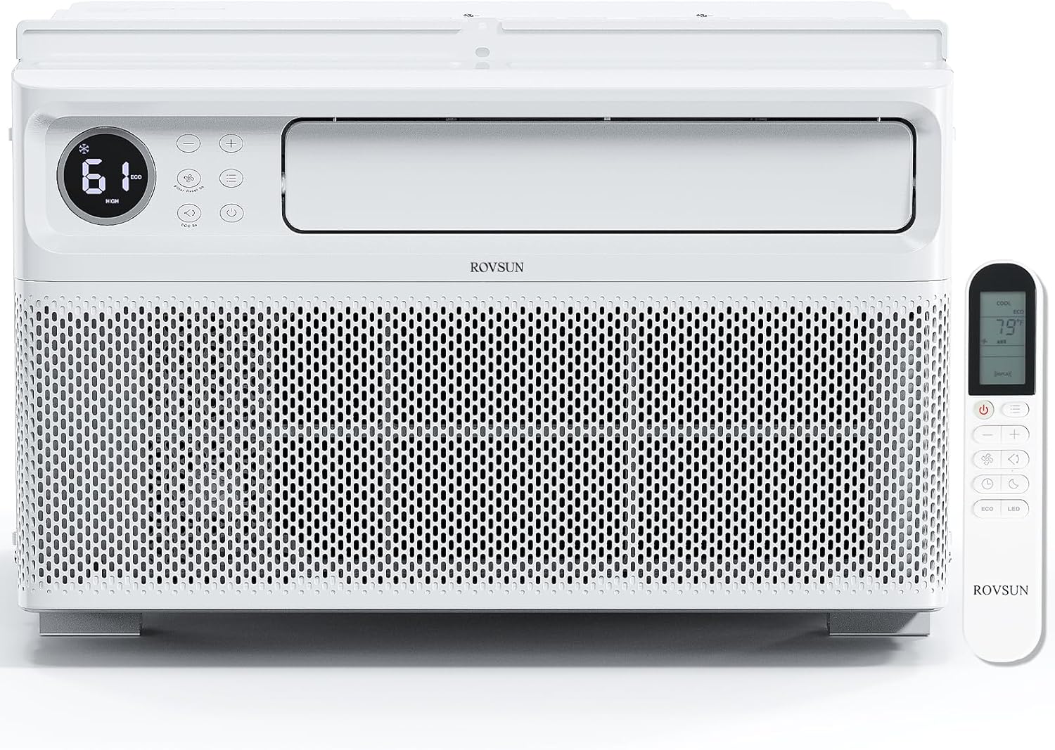 ROVSUN 10000 BTU Window Air Conditioner with Inverter Compressor, AC Unit for Window with Remote Control, Timer Function & Pre-Installed Side Panels for Easy Operation & Installation, 115V/60Hz