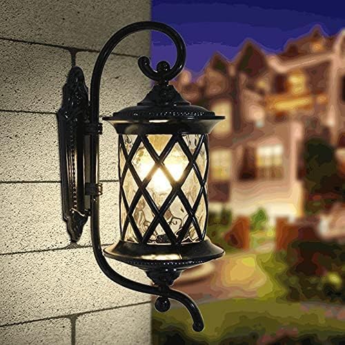Wall Lamp Outdoor Wall Lamp Wall Sconce Lantern Creative Classic Park Courtyard Night Lighting Fixtures Wall Lights(Size:Height: 60 cm,Color:Bronze)