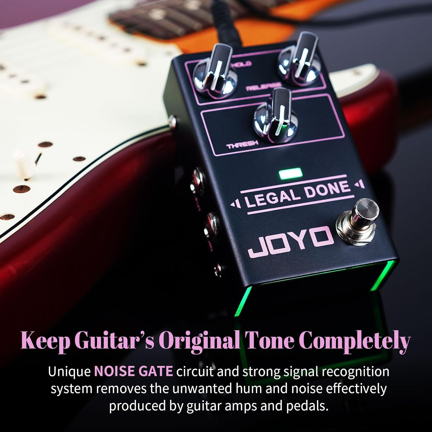 JOYO R-23 Noise Gate Pedal and R-24 High Gain Overdrive Amp Simulation Guitar Pedals