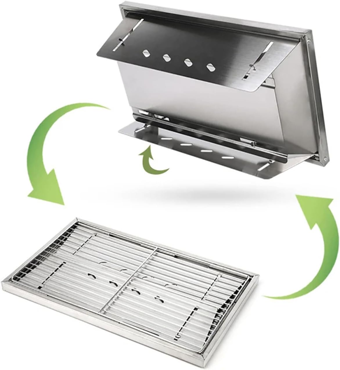 Portable Fire Pit | Heat-Resistant Windproof Outdoor Cookware - Portable Charcoal Grill | for Hiking Garden Balcony Backyard Patio Traveling Picnic Party Bonfires