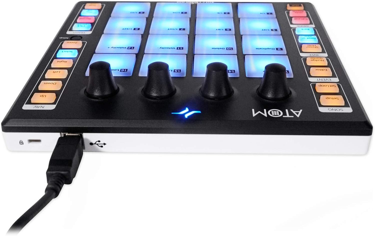 Audiosavings Bundle: PRESONUS ATOM 16 Pad USB MIDI RGB DJ Controller+Studio One Recording Software Bundle with PRESONUS S15 ART UPG Studio One 5 Professional Upgrade from Artist All Versions (2 Items)