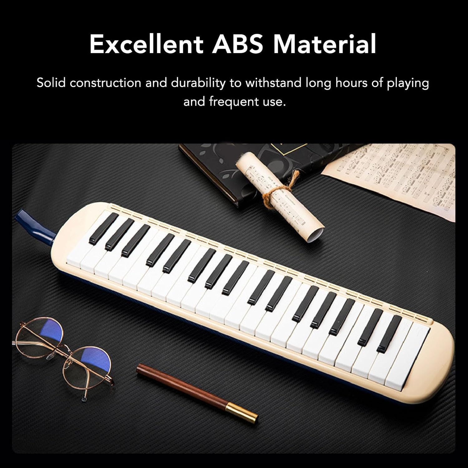 37 Keys Melodica Keyboard, Portable Air Piano Instrument Melodica Instrument For Beginners With Mouthpiece Blowpipe Storage Bag Musical Instrument For Music Lover