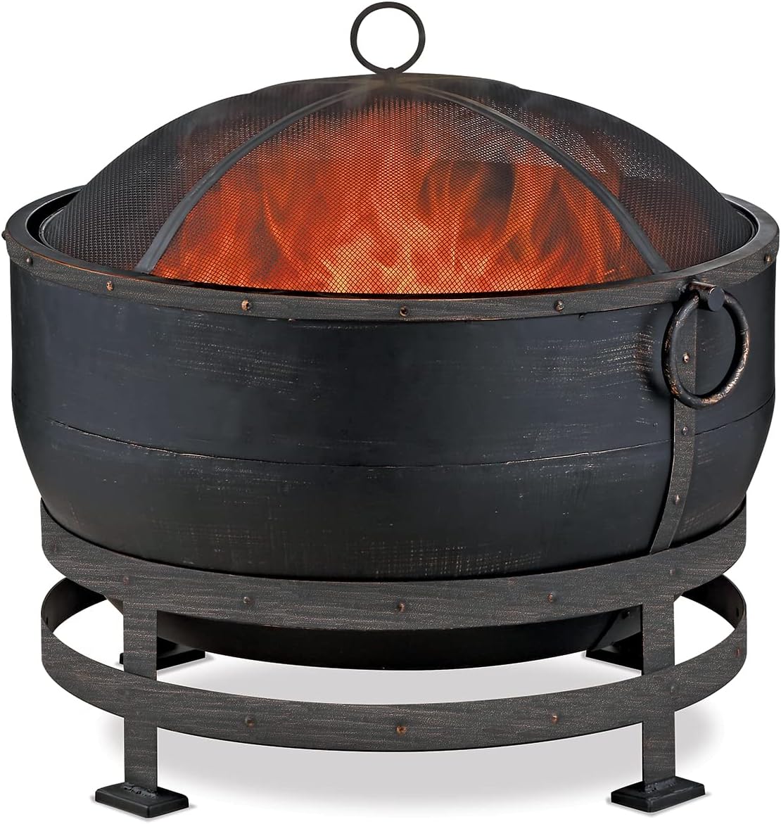 Endless Summer Wood Burning Outdoor Fire Pit with Kettle Design
