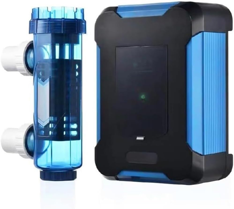 Salt Water Pool Chlorination System, Automatic Cleaning Salt Chlorinator Water Pool, Electrolytic Salt Chlorine Generator System for Swimming Pool, Spa Pool,20g/h (Size : 50g/h)