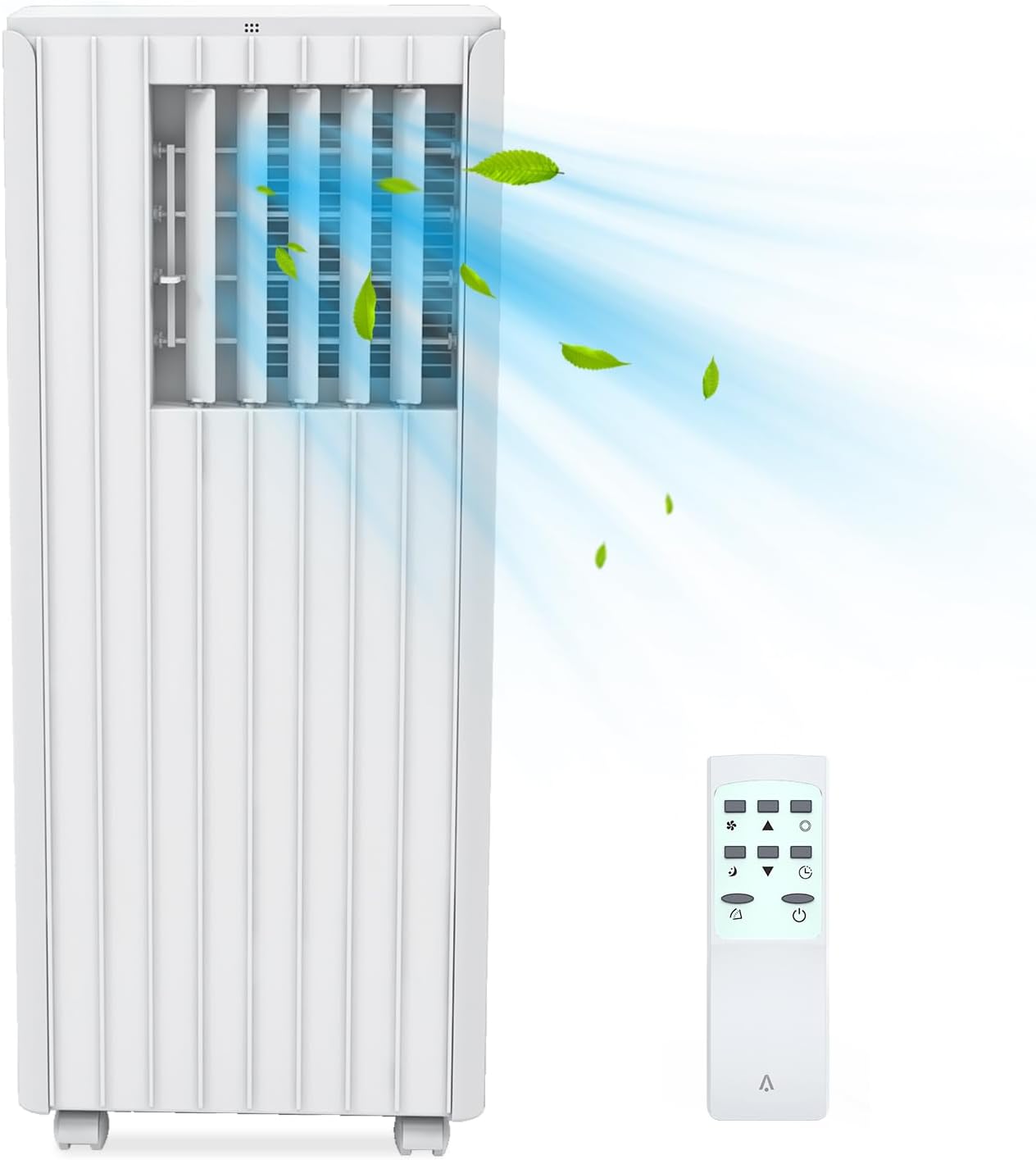 Portable Air Conditioner, 8000 BTU for Rooms Up to 350 Sq Ft. Smart Portable AC Unit with Follow Me Remote, 3 IN 1 Ac Unit Dehumidifier, Fan, Cools Up Suitable for Bedroom, Living Room