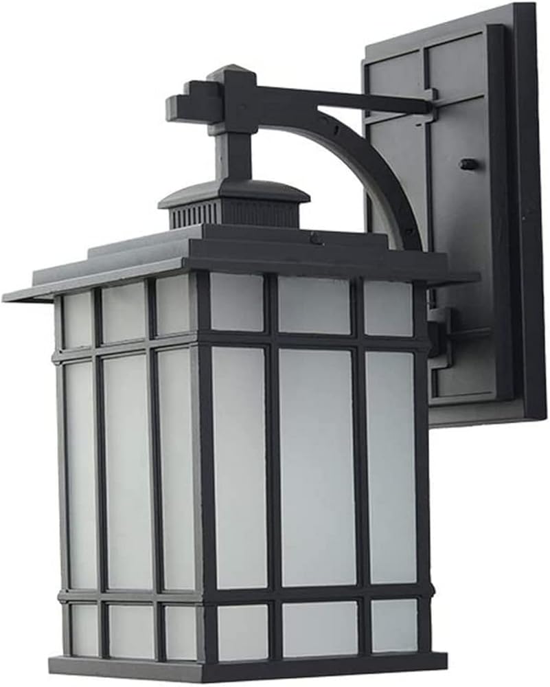 Garden Wall Light Modern IP44 Waterproof Wall Lamp Black Finish Outdoor Wall Lighting Sconce Aluminum Bracket Wall Mount Fixtures Compatible with Porch Patio Courtyard Garden Decor Lamp ,keep your ey