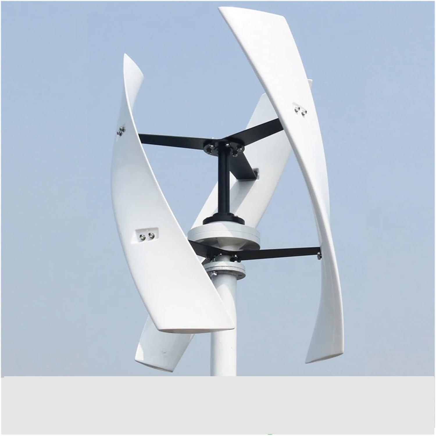 Wind Turbine Generator Kit, 10KW Vertical Wind Turbine nerator for Home 10000W 12V 24V 48V Low Noise Free Energry Windmill for Hybrid Solar Wind System(White,24V_10KW)