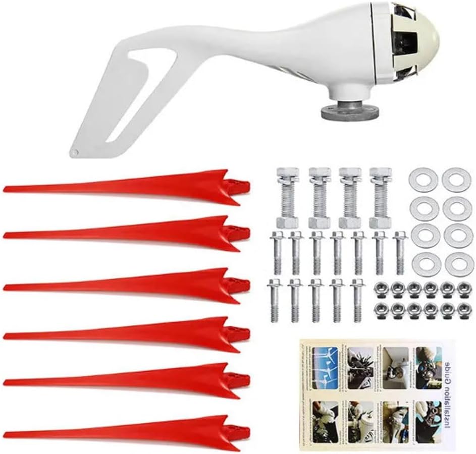 800W Wind Turbine Generator - 12V/24V Small Windmill Kit with 6 Blades for Boats, RVs, Cabins, Home - Efficient Renewable Energy Solution for Green Power