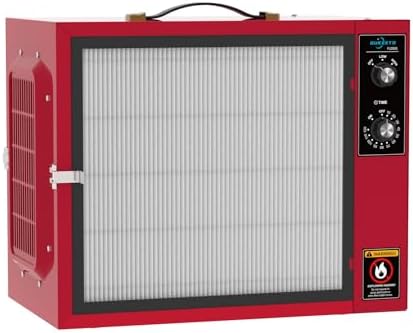 Portable 2 Stage Intake Air Filtration System - Tabletop Dust Collectors (850-1250CFM) for Woodworking, Air Filter with Strong Vortex Fan, Garage Works Shop Benchtop Dust Collection Systems