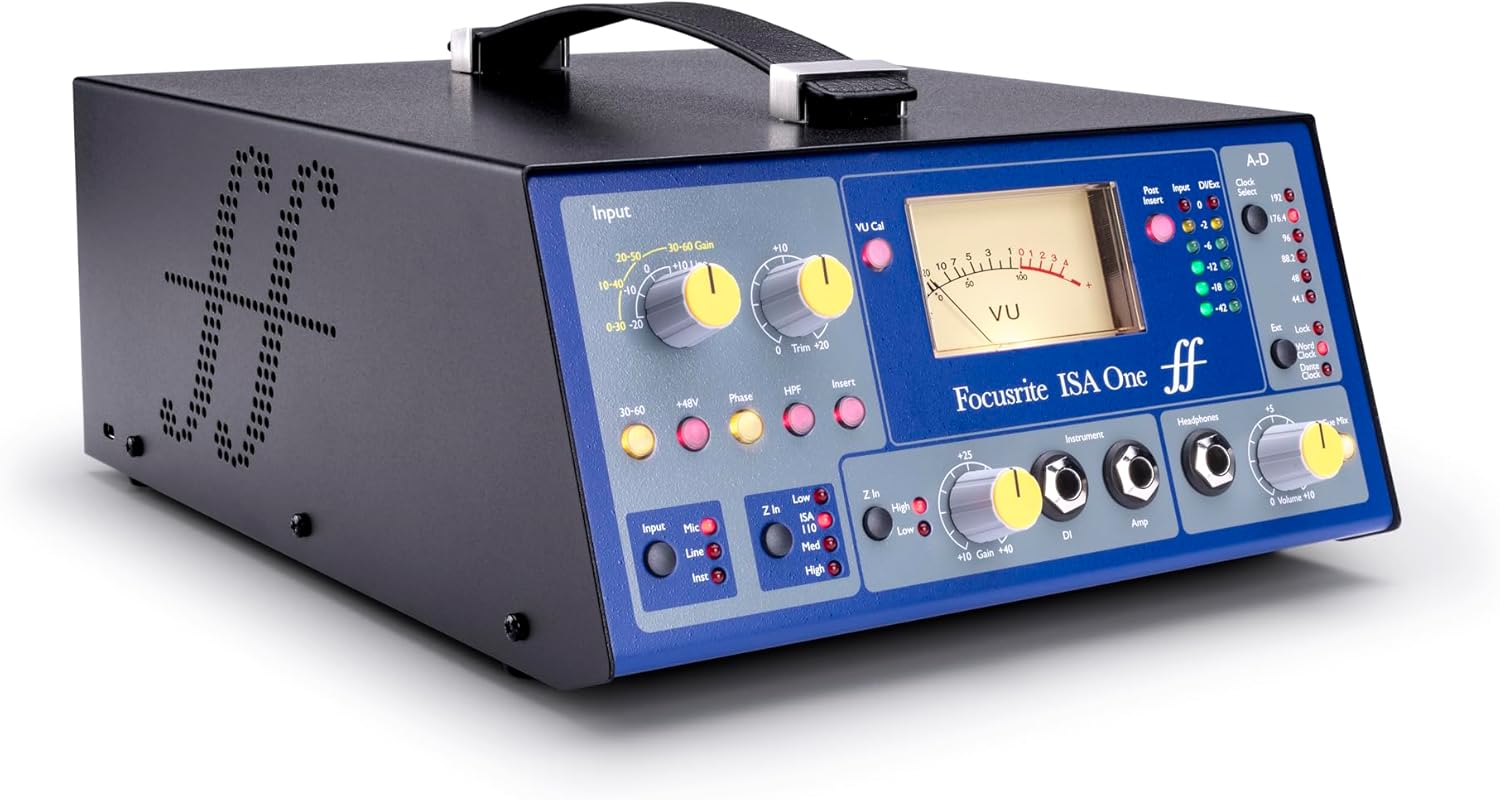 Focusrite ISA One Heritage mic pre with independent DI, variable impedance selector and independent headphone amp