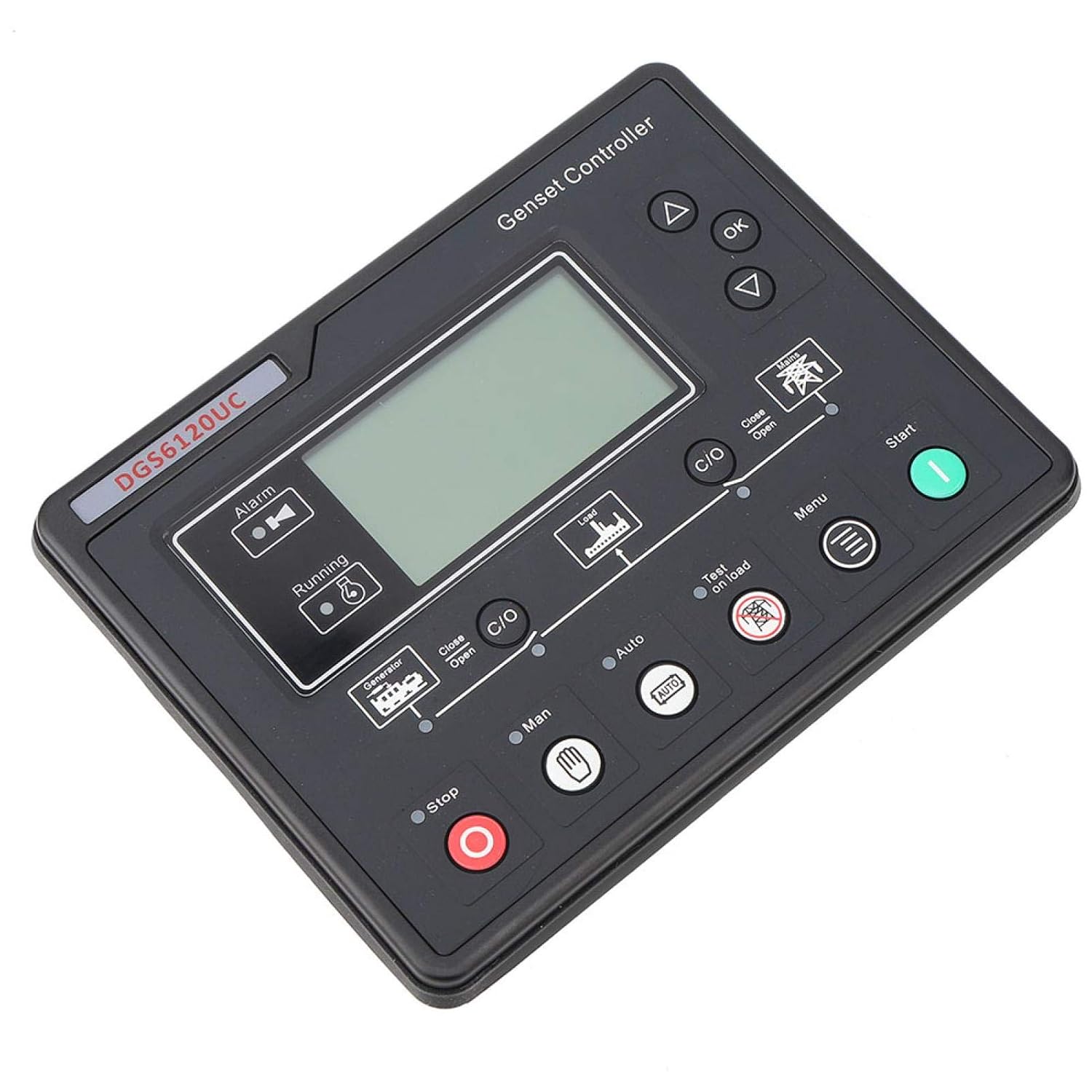Genset Controller Module, DGS6120UC LCD Display Generator Automatic Controller Generator Set Parameters Monitoring Control Panel for HGM6120UC