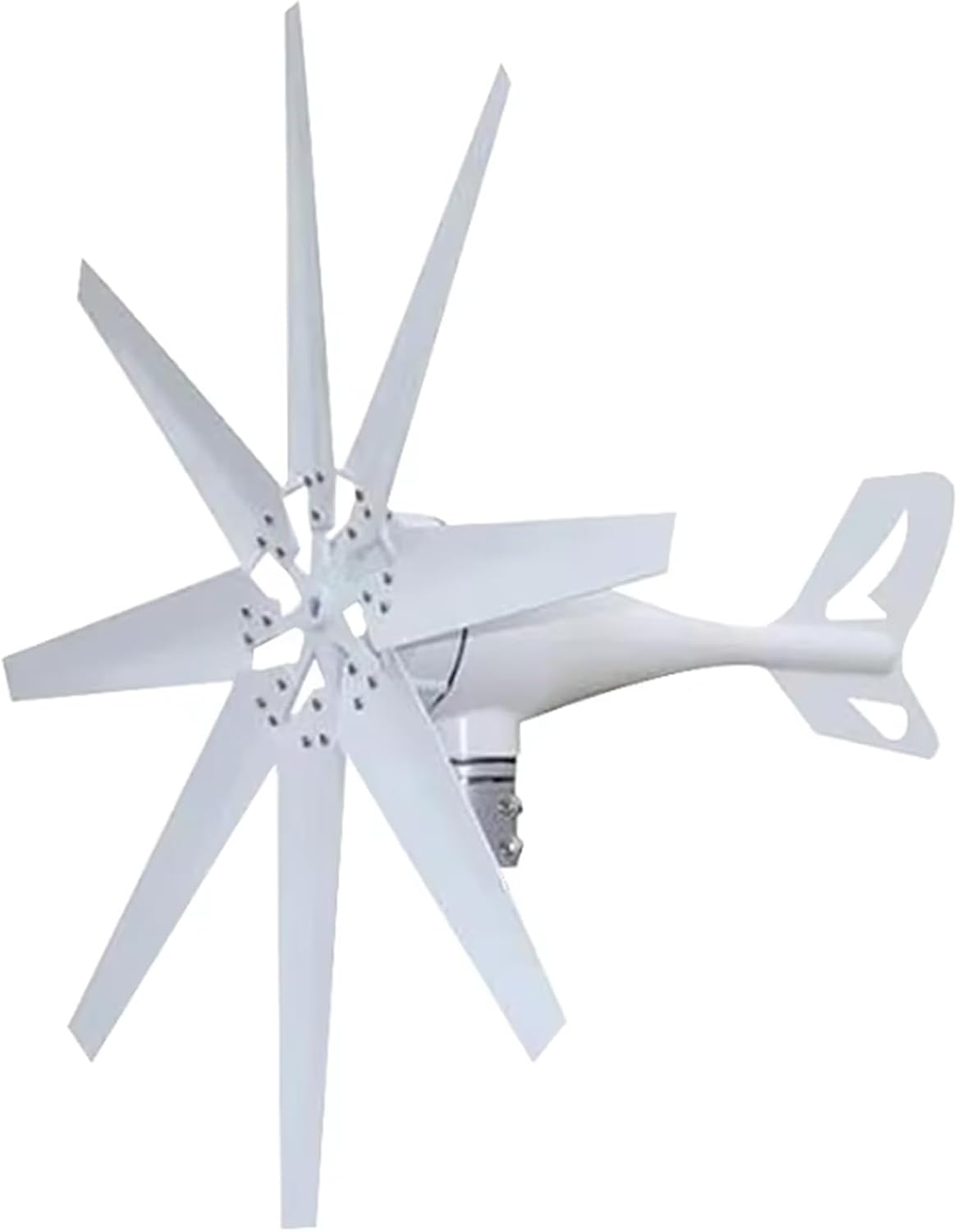 Efficient Wind Turbine Generator Kit - 12V/24V/48V W/8 Blade Outdoor Windmill Power Generator Kit W/Charge Controller for Solar Power Generation System (8000W)
