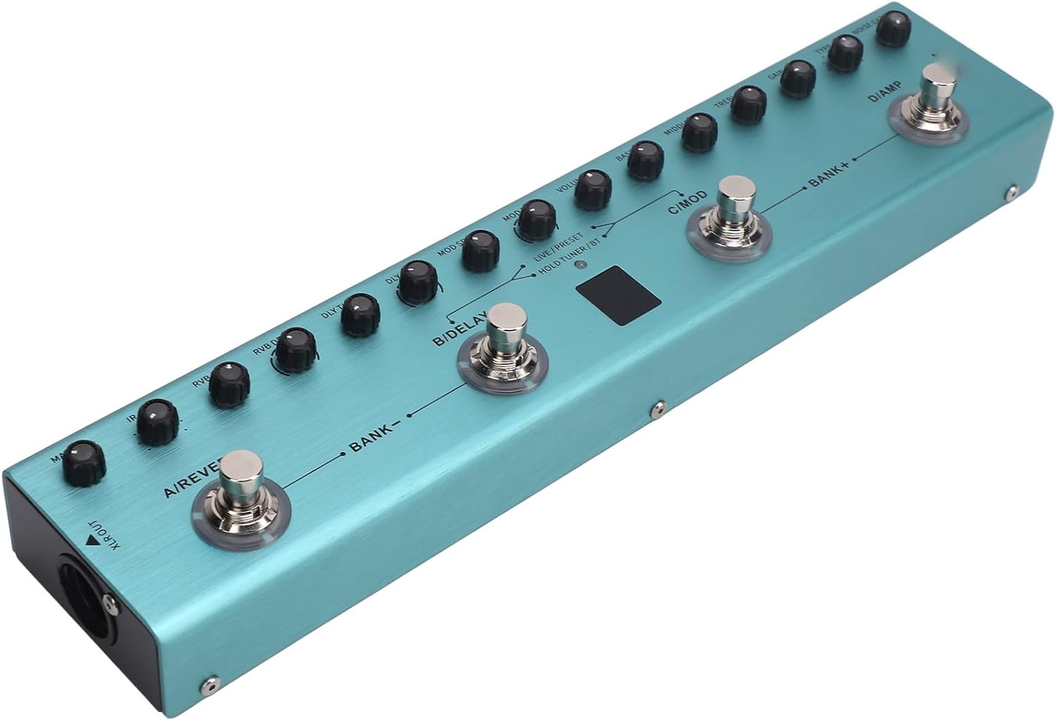 Multi Effects Guitar Pedal, 36 Editable Presets Reverb Delay MOD AMP, Digital Guitar Effects Pedal for Electric Guitar, Studio Recording, Live Performances, Music Production, and Practice