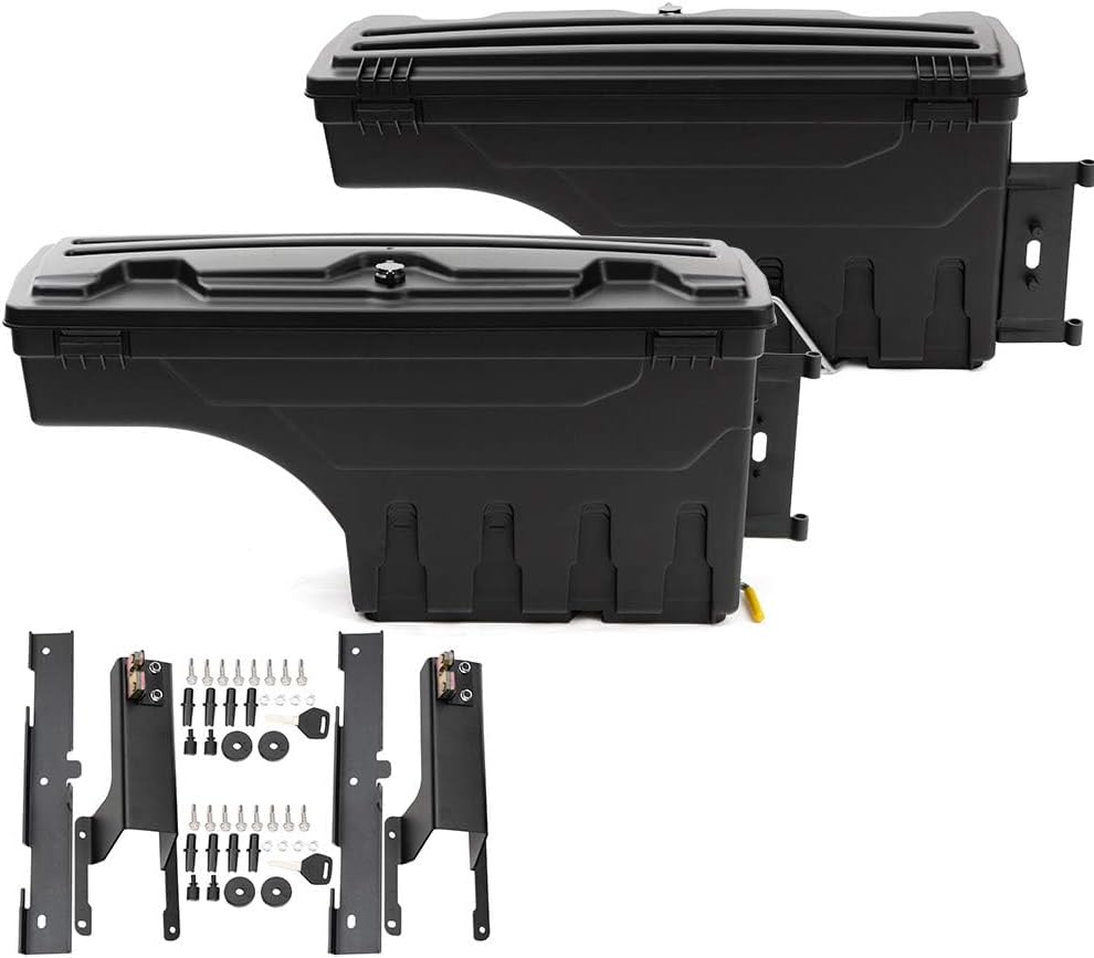 ALLGOOD Truck Bed Storage Toolbox Lockable Compatible with Ford F-250 F-350 Super Duty 2017-2023 Drawer Driver&Passenger Side 2Pcs