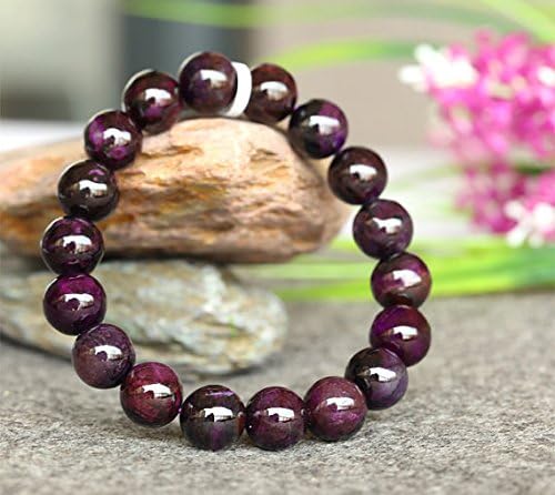 1 Strands Natural Dark Purple Sugilite Stretch Finish Bracelet Round beads 11mm 03779