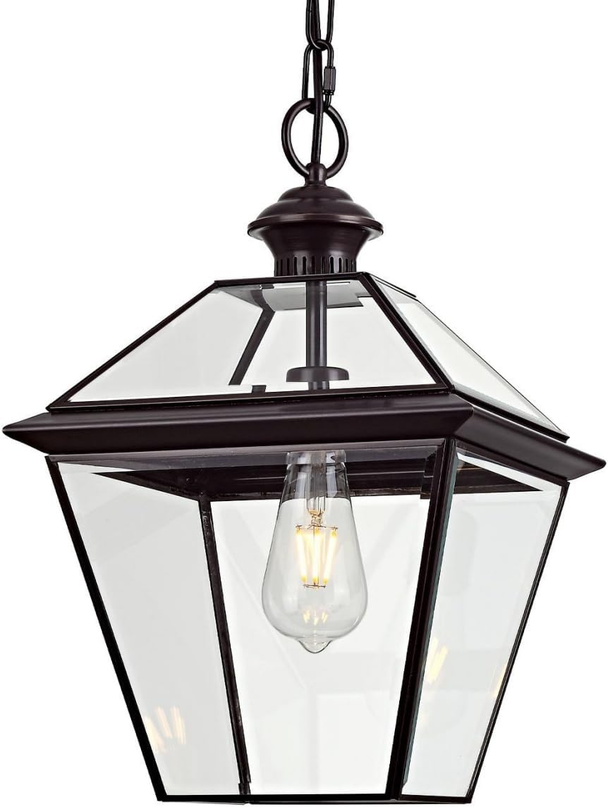 Milaii Copper Outdoor Pendant Light Fixtures, 16.5