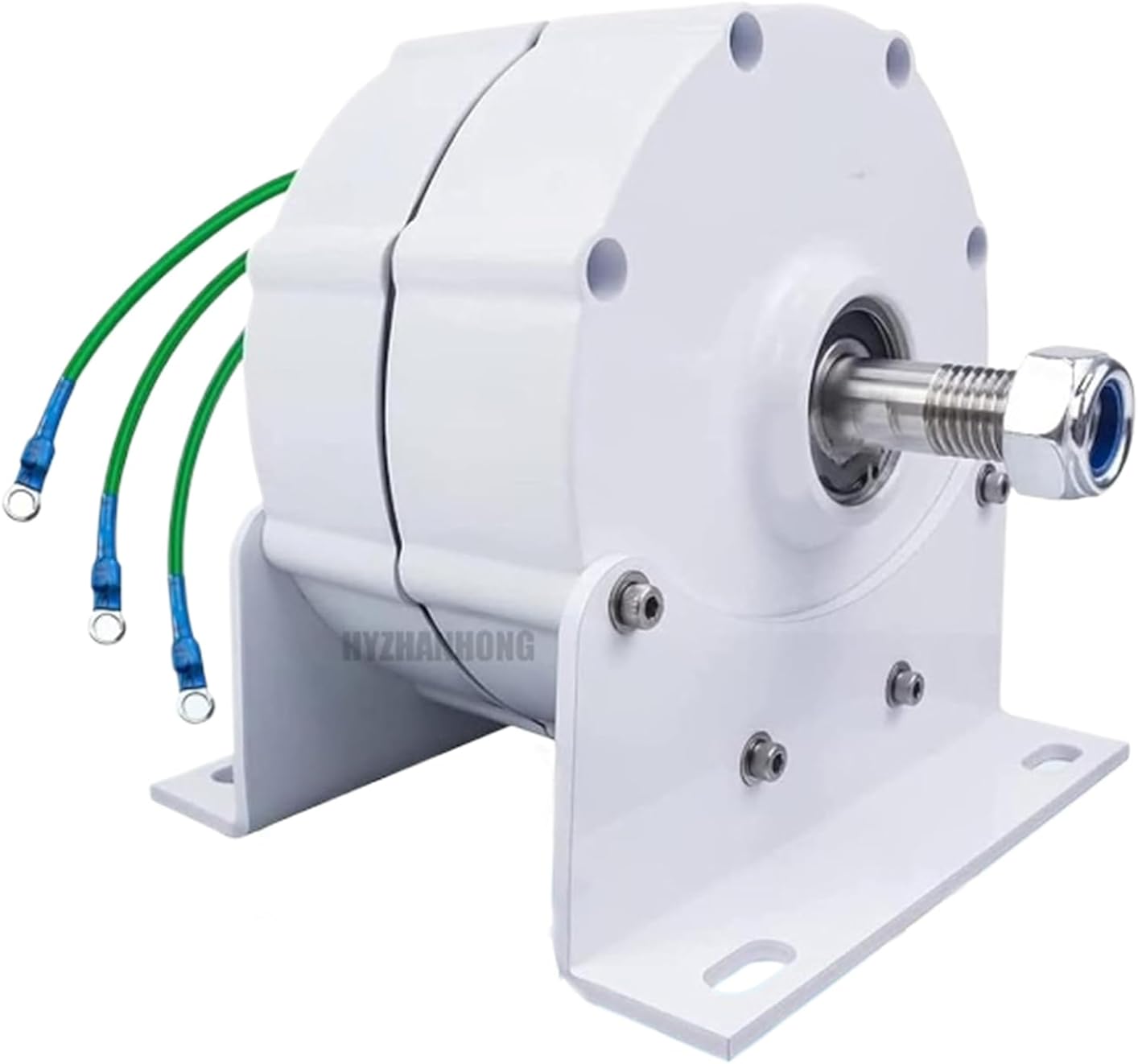 12000W 12V-220V Low RPM Permanent Magnet Generator with Base Gearless Permanent Magnet Generator Motor DIY for Wind Turbine Water Turbine