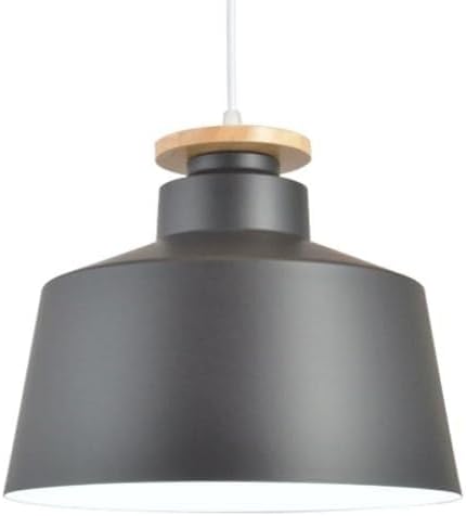 Modern Industrial Style Metal Pendant Light, E27 Base Single Head Chandelier, Ceiling Lighting Fixtures, Bedroom Dining Room Study Decoration Hanging Lamp(Natural)