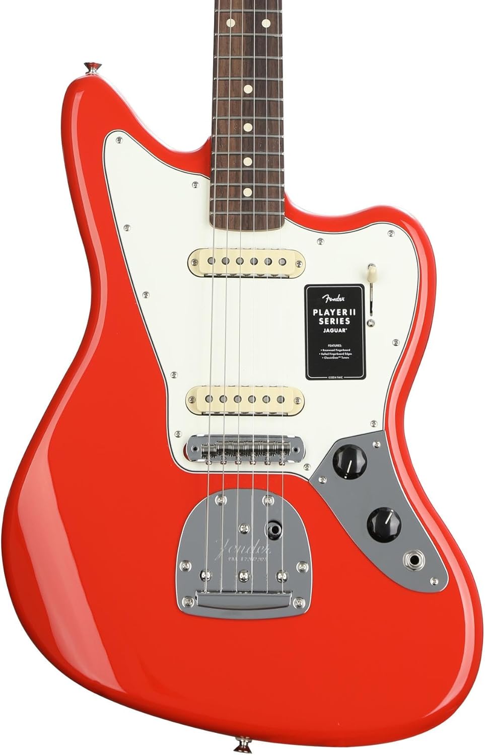 Fender Player II Jaguar Electric Guitar - Coral Red