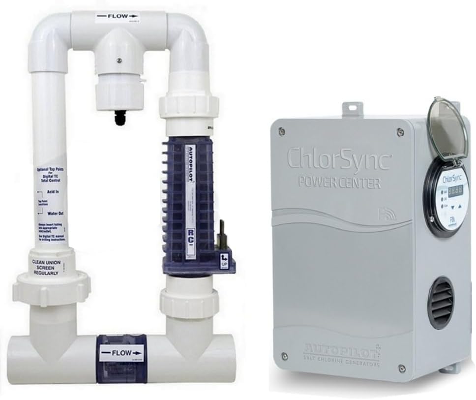 Aqua Cal Autopilot Pool Pilot Digital Chlorine Generator Salt Water System - up to 20,000 Gallons