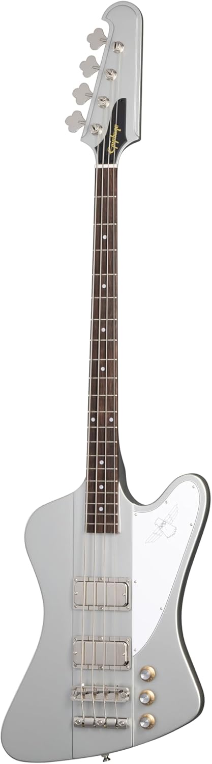 Epiphone Thunderbird 64 Bass, Silver Mist with Bag