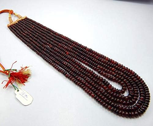 garnet beads, 4.5-6 mm rondelles garnet rondelles red gemstone beads, 5 strand